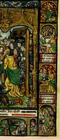 Picture 2 of 12 from Ces presentes heures a lusaige de Rom[m]e fure[n]t acheuez lan mil. CCCC.iiii.xx. [et] xviii. le xxii. iour de aoust pour Symo[n] Vostre libraire demoura[n]t a Paris a la rue neuue Nostre Dame a lenseigne Sainct Jehan leuangeliste, leaf 19
