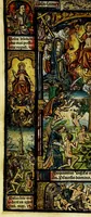 Picture 11 of 12 from Ces presentes heures a lusaige de Rom[m]e fure[n]t acheuez lan mil. CCCC.iiii.xx. [et] xviii. le xxii. iour de aoust pour Symo[n] Vostre libraire demoura[n]t a Paris a la rue neuue Nostre Dame a lenseigne Sainct Jehan leuangeliste, leaf 84