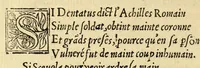 An illustration from Cest la deduction du sumptueux ordre, plaisantz spectacles et magnifiques theatres dresses, et exhibes par les citoiens de Rouen ville metropolitaine du pays de Normandie, : a la sacree maiesté du treschristian [sic] Roy de France, Henry Secō[n]d leur souuerain seigneur, et à tresillustre [sic] dame, ma dame Katharine de Medicis, la royne son espouze, lors de leur triumphant ioyeulx & nouuel aduenement en icelle ville, qui fut es iours de mercredy & ieudy premier & secō[n]d iours d'octobre, mil cinq cens cinquante, et pour plus expresse intelligence de ce tant excellent triumphe, les figures & pourtraictz des principaulx a[d]ornementz d'iceluy y sont apposez chascun en son lieu comme l'on pourra veoir par le discours de l'histoire. Auec priuilege du Roy (1551)
