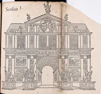 An illustration from C'est l'ordre qui a este tenu a la nouuelle et ioyeuse entree, que treshault, tresexcellent, & trespuissant prince, le roy treschrestien Henry deuzieme de ce nom, à faicte en sa bonne ville & cité de Paris, capitale de son royaume, le sezieme iour de iuin M.D.XLIX (1549)