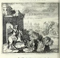 An illustration from C.F. Menestrerii S.J. Philosophia imaginum, id est, Sylloge symbolorum amplissima : qua plurima regum, principum, nobilium, foeminarum illustrium, eruditorum, aliorumque virorum in Europa praestantium, quae prostant, summa diligentia sunt congesta methodoque succincta exhibita : e lingua Gallica in Latinam translata, figurisque elegantioribus ac antea ornata (1695)