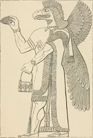 An illustration from The Chaldean account of Genesis : containing the description of the creation, the deluge, the tower of Babel, the destruction of Sodom, the times of the Patriarchs, and Nimrod, Babylonian fables, and legends of the gods : from the cuneiform inscriptions (1876)
