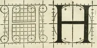 An illustration from Champ fleury : au quel est contenu lart & science de la deue & vraye proportio[n] des lettres attiques, quo[n] dit autreme[n]t lettres antiques, & vulgairement lettres romaines proportionnes selon le corps & visage humain ... (1529)