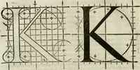 An illustration from Champ fleury : au quel est contenu lart & science de la deue & vraye proportio[n] des lettres attiques, quo[n] dit autreme[n]t lettres antiques, & vulgairement lettres romaines proportionnes selon le corps & visage humain ... (1529)