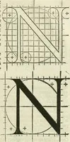 An illustration from Champ fleury : au quel est contenu lart & science de la deue & vraye proportio[n] des lettres attiques, quo[n] dit autreme[n]t lettres antiques, & vulgairement lettres romaines proportionnes selon le corps & visage humain ... (1529)
