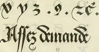 An illustration from Champ fleury : au quel est contenu lart & science de la deue & vraye proportio[n] des lettres attiques, quo[n] dit autreme[n]t lettres antiques, & vulgairement lettres romaines proportionnes selon le corps & visage humain ... (1529)