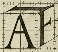 Picture 23 of 87 from Champ fleury : au quel est contenu lart & science de la deue & vraye proportio[n] des lettres attiques, quo[n] dit autreme[n]t lettres antiques, & vulgairement lettres romaines proportionnes selon le corps & visage humain ... (1529), leaf 59