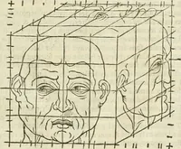 An illustration from Champ fleury : au quel est contenu lart & science de la deue & vraye proportio[n] des lettres attiques, quo[n] dit autreme[n]t lettres antiques, & vulgairement lettres romaines proportionnes selon le corps & visage humain ... (1529)