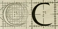 Picture 49 of 87 from Champ fleury : au quel est contenu lart & science de la deue & vraye proportio[n] des lettres attiques, quo[n] dit autreme[n]t lettres antiques, & vulgairement lettres romaines proportionnes selon le corps & visage humain ... (1529), leaf 91