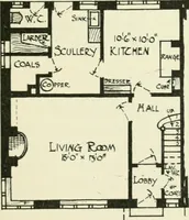 An illustration from The cheap cottage and small house : a manual of economical building (1913)