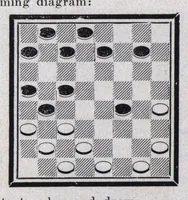 An illustration from The Morris Systems Checkerist (July, 1926) (1926)