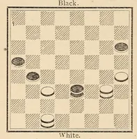 An illustration from Checkers. Stearns' book of portraits of prominent players of the world (1900)