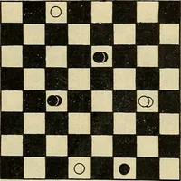 An illustration from Checkers; a treatise on the game (1896)