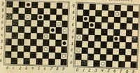 An illustration from Checkers; a treatise on the game (1896)