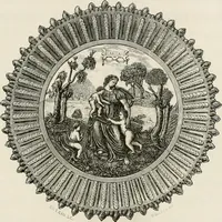 Picture 43 of 187 from Chefs-d'oeuvre des arts industriels; céramique -verrerie et vitraux-émaux-métaux-orfévrerie et bijouterie-tapisserie; deux cents gravures sur bois (1866), leaf 150