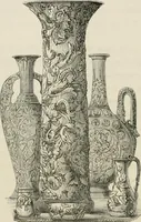 Picture 61 of 187 from Chefs-d'oeuvre des arts industriels; céramique -verrerie et vitraux-émaux-métaux-orfévrerie et bijouterie-tapisserie; deux cents gravures sur bois (1866), leaf 201