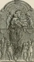 Picture 121 of 187 from Chefs-d'oeuvre des arts industriels; céramique -verrerie et vitraux-émaux-métaux-orfévrerie et bijouterie-tapisserie; deux cents gravures sur bois (1866), leaf 427