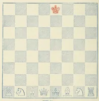 An illustration from The chess Euclid : a collection of two hundred chess problems and end-games (1849)