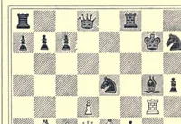 An illustration from Chess sparks; or, Short and bright games of chess (1895)