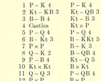 An illustration from Chess sparks; or, Short and bright games of chess (1895)