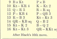 An illustration from Chess sparks; or, Short and bright games of chess (1895)