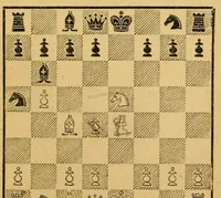 An illustration from Chess: theory & practice; containing the laws & history of the game, together with an analysis of the openings, & a treatise of end games ... (1876)