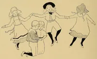An illustration from Children's singing games (1895)