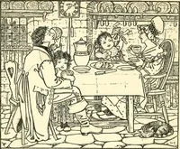 An illustration from Children's singing games, with the tunes to which they are sung (1900)