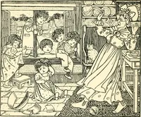 An illustration from Children's singing games, with the tunes to which they are sung (1900)
