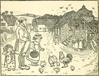 An illustration from Children's singing games, with the tunes to which they are sung (1900)