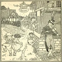 An illustration from Children's singing games, with the tunes to which they are sung (1900)
