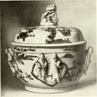 An illustration from Chinese pottery and porcelain : an account of the potter's art in China from primitive times to the present day (1915)