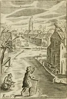 Picture 9 of 64 from Choice emblems, divine and moral, antient and modern, or, Delights for the ingenious, in above fifty select emblems , curiously ingraven upon copper-plates : with fifty pleasant poems and lots, by way of lottery, for illustrating each emblem to promote instruction and good counsel by diverting recreation (1732), leaf 47