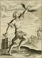 Picture 18 of 64 from Choice emblems, divine and moral, antient and modern, or, Delights for the ingenious, in above fifty select emblems , curiously ingraven upon copper-plates : with fifty pleasant poems and lots, by way of lottery, for illustrating each emblem to promote instruction and good counsel by diverting recreation (1732), leaf 71