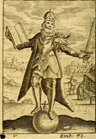 An illustration from Choice emblems, divine and moral, antient and modern; or, Delights for the ingenious, in above fifty select emblems .. (1732)