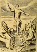 An illustration from Choice emblems, divine and moral, antient and modern; or, Delights for the ingenious, in above fifty select emblems .. (1732)