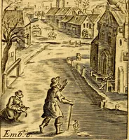 An illustration from Choice emblems, divine and moral, antient and modern; or, Delights for the ingenious, in above fifty select emblems .. (1732)