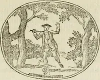 An illustration from Choice emblems : natural, historical, fabulous, moral and divine, for the improvement and pastime of youth : ornamented with near fifty handsome allegorical engravings, designed on purpose for this work : with pleasing and familiar descriptions to each, in prose and verse, serving to display the beauties and morals of the ancient fabulists : the whole calculated to convey the golden lessons of instruction under a new and more delightful dress : written for the amusement of the right honorable Lord Newbattle (1772)