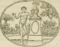 An illustration from Choice emblems : natural, historical, fabulous, moral and divine, for the improvement and pastime of youth : ornamented with near fifty handsome allegorical engravings, designed on purpose for this work : with pleasing and familiar descriptions to each, in prose and verse, serving to display the beauties and morals of the ancient fabulists : the whole calculated to convey the golden lessons of instruction under a new and more delightful dress : written for the amusement of the right honorable Lord Newbattle (1772)
