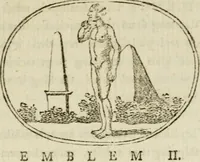 Picture 3 of 45 from Choice emblems : natural, historical, fabulous, moral and divine, for the improvement and pastime of youth : ornamented with near fifty handsome allegorical engravings, designed on purpose for this work : with pleasing and familiar descriptions to each, in prose and verse, serving to display the beauties and morals of the ancient fabulists : the whole calculated to convey the golden lessons of instruction under a new and more delightful dress : written for the amusement of the right honorable Lord Newbattle (1772), leaf 22