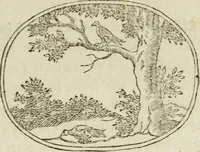 An illustration from Choice emblems : natural, historical, fabulous, moral and divine, for the improvement and pastime of youth : ornamented with near fifty handsome allegorical engravings, designed on purpose for this work : with pleasing and familiar descriptions to each, in prose and verse, serving to display the beauties and morals of the ancient fabulists : the whole calculated to convey the golden lessons of instruction under a new and more delightful dress : written for the amusement of the right honorable Lord Newbattle (1772)