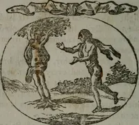 An illustration from Choice emblems, natural, historical, fabulous, moral, and divine : for the improvement and pastime of youth : displaying the beauties and morals of the ancient fabulists, the whole calculated to convey the golden lessons of instruction under a new and more delightful dress : written for the amusement of a young nobleman (1793)