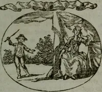 An illustration from Choice emblems, natural, historical, fabulous, moral, and divine : for the improvement and pastime of youth : displaying the beauties and morals of the ancient fabulists, the whole calculated to convey the golden lessons of instruction under a new and more delightful dress : written for the amusement of a young nobleman (1793)