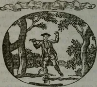 An illustration from Choice emblems, natural, historical, fabulous, moral, and divine : for the improvement and pastime of youth : displaying the beauties and morals of the ancient fabulists, the whole calculated to convey the golden lessons of instruction under a new and more delightful dress : written for the amusement of a young nobleman (1793)
