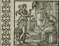 Picture 134 of 169 from A Choice of Emblemes, and other devises : For the moste parte gathered out of sundrie writers, Englished and Moralized. And divers newly devised (1586), leaf 148