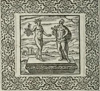 Picture 141 of 169 from A Choice of Emblemes, and other devises : For the moste parte gathered out of sundrie writers, Englished and Moralized. And divers newly devised (1586), leaf 155