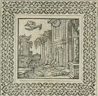 Picture 8 of 169 from A Choice of Emblemes, and other devises : For the moste parte gathered out of sundrie writers, Englished and Moralized. And divers newly devised (1586), leaf 28