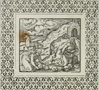 Picture 36 of 169 from A Choice of Emblemes, and other devises : For the moste parte gathered out of sundrie writers, Englished and Moralized. And divers newly devised (1586), leaf 55