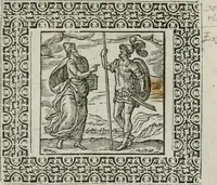 Picture 37 of 169 from A Choice of Emblemes, and other devises : For the moste parte gathered out of sundrie writers, Englished and Moralized. And divers newly devised (1586), leaf 56