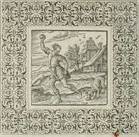 Picture 52 of 169 from A Choice of Emblemes, and other devises : For the moste parte gathered out of sundrie writers, Englished and Moralized. And divers newly devised (1586), leaf 65